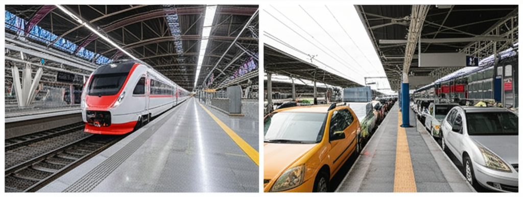 Taxi vs Train from the Airport: When Each Makes Sense